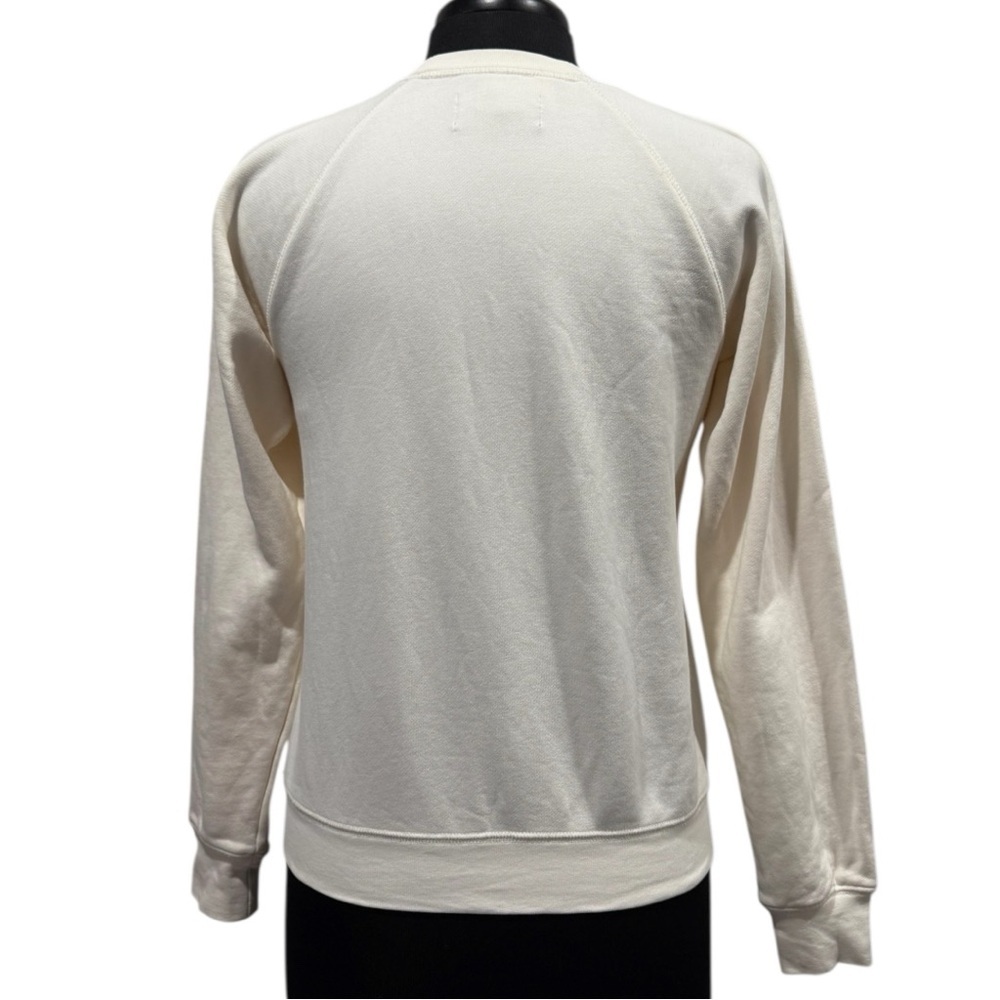 Everlane Lightweight Crewneck Pullover Sweatshirt Top in Bone Sz XS - Picture 7 of 12